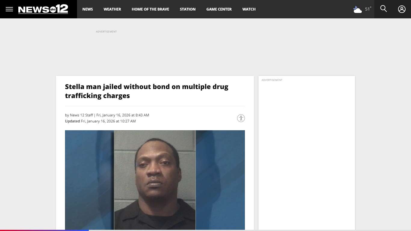 Stella man jailed without bond on multiple drug trafficking charges