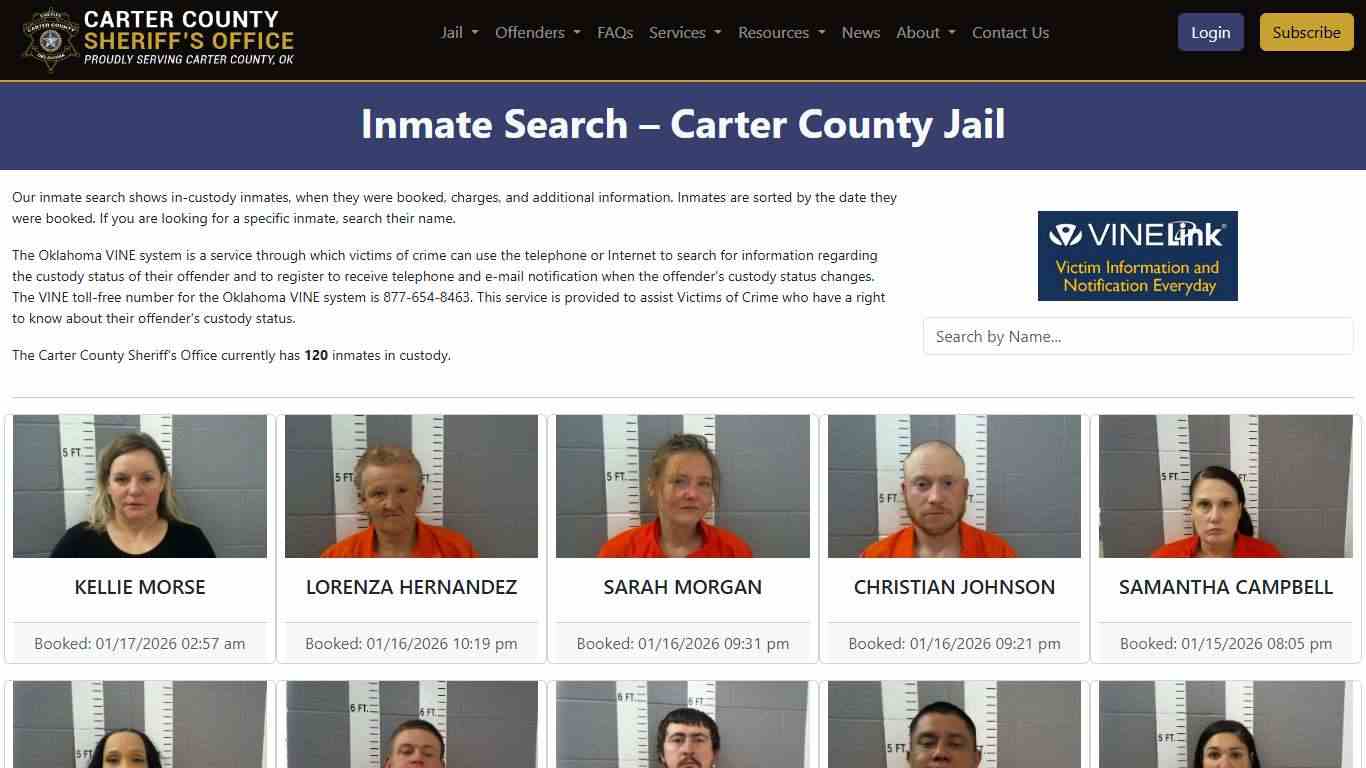 Inmate Search | County Sheriff's Office